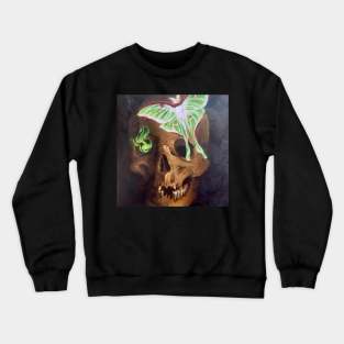 Luna Moth Skull Crewneck Sweatshirt